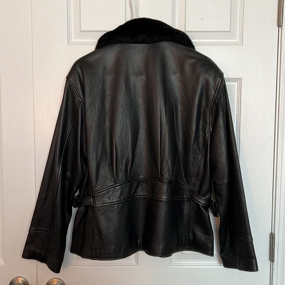 Vintage Metropolitan New York 10001 Leather Jacket with Removable Collar - Picture 2 of 4